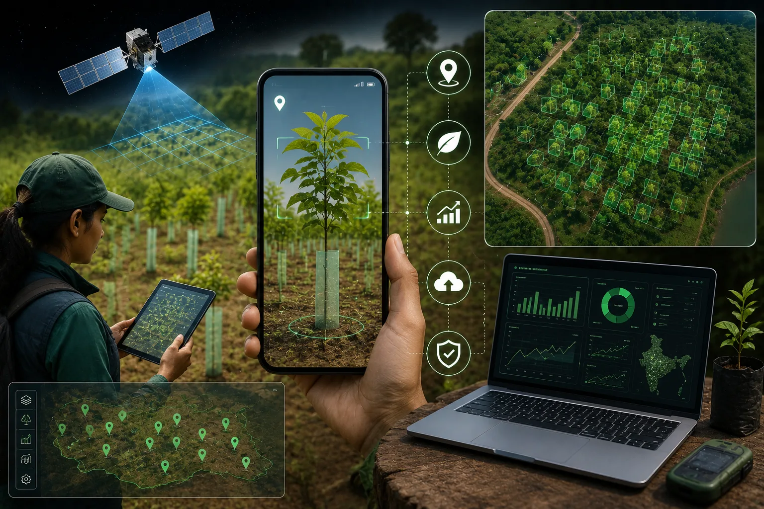 How Plantation Geotagging Works: AI-Powered Tree Monitoring and Carbon Verification Explained