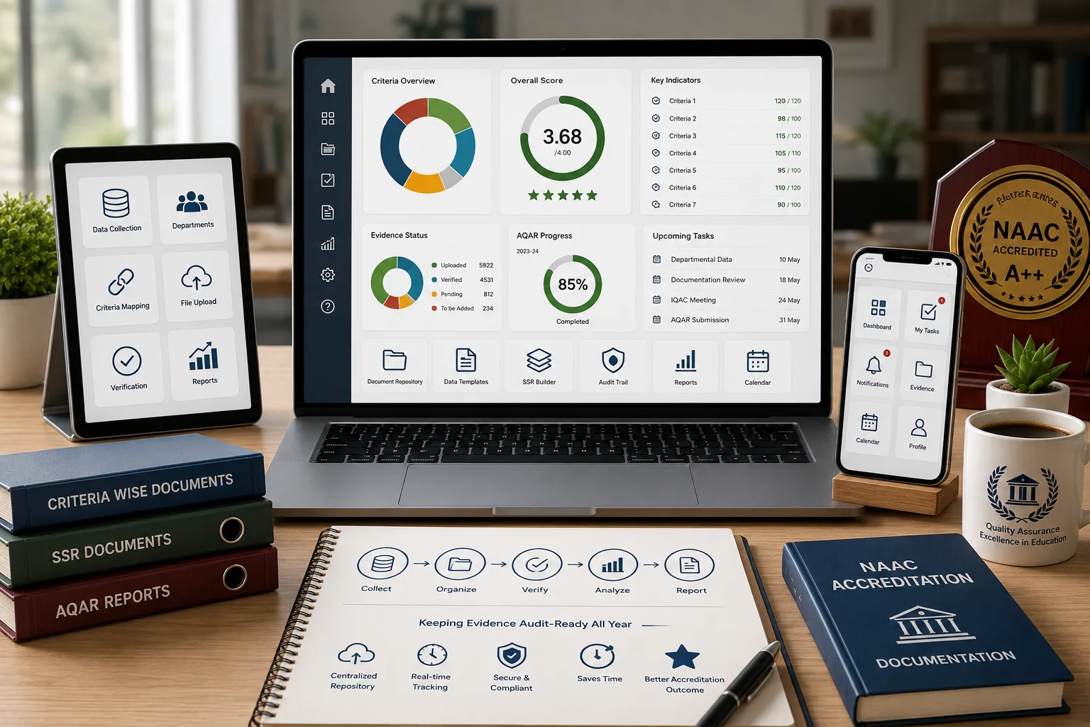 NAAC Accreditation Software: Keeping Evidence Audit-Ready All Year